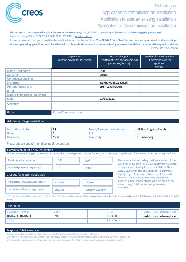  Minol USA business utility bill 